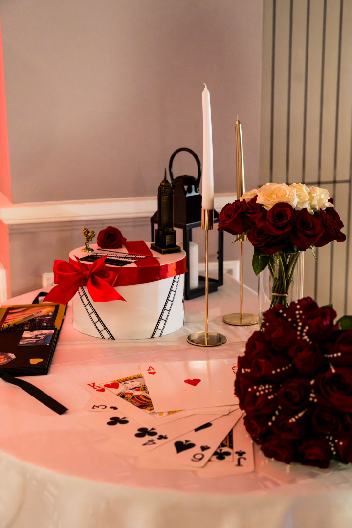 Décoration de table au Domaine