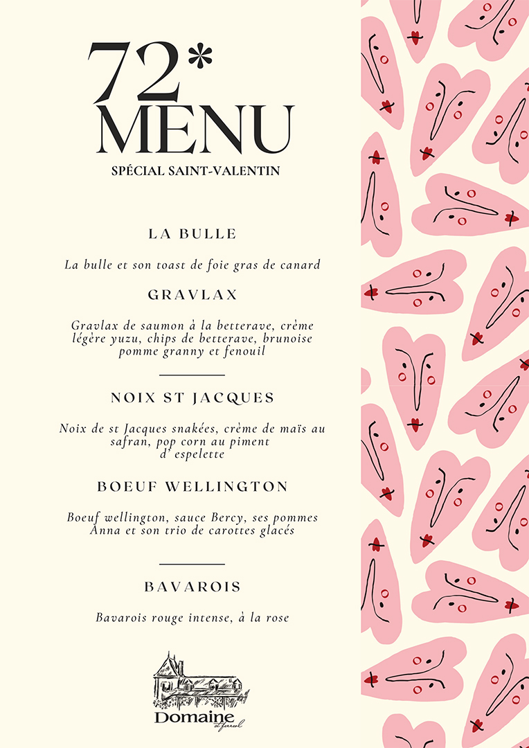 Décoration de table au Domaine