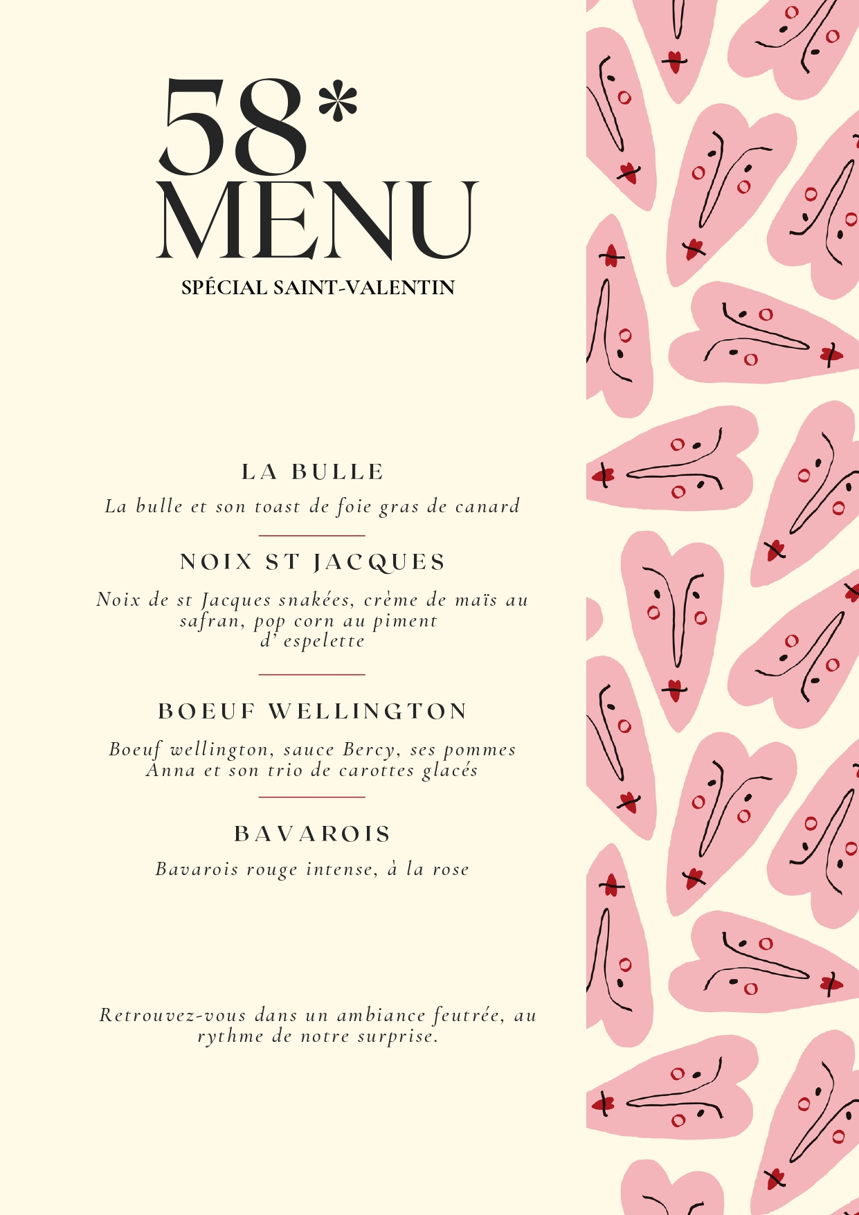 Décoration de table au Domaine